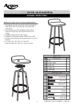 Предварительный просмотр 1 страницы Argos SWIVEL Assembly Instructions