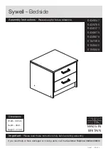 Предварительный просмотр 1 страницы Argos Sywell 615/5849 Assembly Instructions Manual