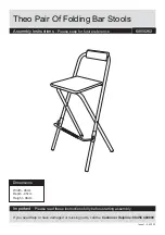 Предварительный просмотр 1 страницы Argos Theo Folding Bar Stool 600/0262 Assembly Instructions