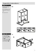 Предварительный просмотр 9 страницы Argos Tolga 2drw Bedside Assembly Instructions Manual