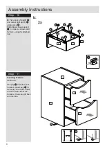 Предварительный просмотр 10 страницы Argos Tolga 2drw Bedside Assembly Instructions Manual