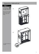 Предварительный просмотр 8 страницы Argos Triple Metal And Polycotton Wardrobe Assembly Lnstructions