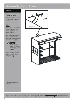 Предварительный просмотр 9 страницы Argos Triple Metal And Polycotton Wardrobe Assembly Lnstructions