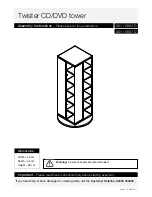 Argos Twister CD/DVD tower Assembly Instructions Manual предпросмотр