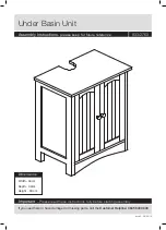 Предварительный просмотр 1 страницы Argos Under Basin Unit 833/2763 Assembly Instructions Manual