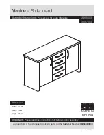 Argos Venice Sideboard Assembly Instructions Manual предпросмотр