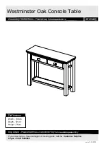 Argos Westminster 424/3485 Assembly Instructions Manual предпросмотр