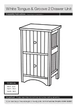 Предварительный просмотр 1 страницы Argos White Tongue & Groove 2 Drawer Unit Assembly Instructions Manual