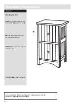 Предварительный просмотр 10 страницы Argos White Tongue & Groove 2 Drawer Unit Assembly Instructions Manual