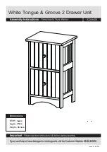 Предварительный просмотр 11 страницы Argos White Tongue & Groove 2 Drawer Unit Assembly Instructions Manual