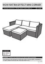 Предварительный просмотр 1 страницы Argos WOW RATTAN EFFECT MINI CORNER 6174954 Assembly Instructions Manual