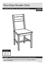 Argos Wow Raye Wooden Chair Assembly Instructions Manual предпросмотр