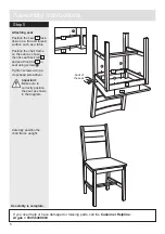 Предварительный просмотр 6 страницы Argos Wow Raye Wooden Chair Assembly Instructions Manual