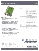 Preview for 1 page of Argosy EB683 Specifications