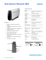 Preview for 1 page of Argosy HD363N Specifications