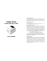 Argox amigo series User Manual предпросмотр