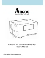 Предварительный просмотр 1 страницы Argox G Series User Manual