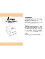 Предварительный просмотр 1 страницы Argox OS-314plus User Manual