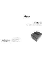 Предварительный просмотр 1 страницы Argox P4 Series Installation Manual