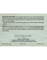 Preview for 6 page of Argus 127 Easy Instruction