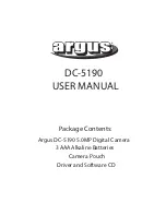 Предварительный просмотр 1 страницы Argus Argus DC-5190 User Manual