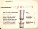 Предварительный просмотр 4 страницы Argus C-44 Manual