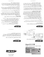 Argus DC-2185 Quick Start Manual предпросмотр