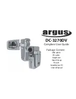 Предварительный просмотр 1 страницы Argus DC-3270DV Complete User Manual