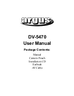 Preview for 1 page of Argus DV 5470 User Manual