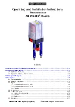 ARI ARI-PACO 2G Operating And Installation Instructions предпросмотр