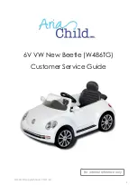 Aria Child 6V VW New Beetle Customer Service Manual preview