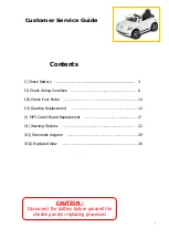 Preview for 2 page of Aria Child 6V VW New Beetle Customer Service Manual