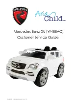 Preview for 1 page of Aria Child Rollplay Mercedes Benz GL W488AC Customer Service Manual