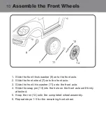 Preview for 10 page of Aria Child W486TG-F Owner'S Manual And Assembly Instructions