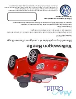 Preview for 56 page of Aria Child W486TG-R-F Volkswagen Beetle Owner'S Manual And Assembly Instructions