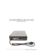 Aria DMX1 User Manual preview