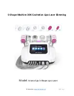 Предварительный просмотр 1 страницы ArianaSpas S-Shape Lipo Laser Manual