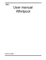 Preview for 1 page of Ariel Whirlpool BT series User Manual