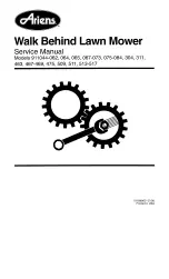 Ariens 067-073 Service Manual предпросмотр