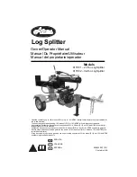 Preview for 1 page of Ariens 27-Ton Log Splitter Manual