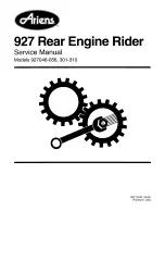 Ariens 301-310 Service Manual предпросмотр