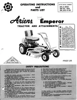 Preview for 1 page of Ariens 3ML6-60001 Operating Instructions & Parts List Manual