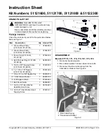 Ariens 51121600 Instruction Sheet предпросмотр