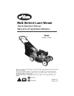 Preview for 1 page of Ariens 911250 - Pro21 Manual