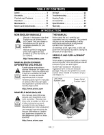 Preview for 2 page of Ariens 911403 - WAW 1034911407 - WAW 1034 CARB Owner'S/Operator'S Manual