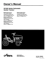 Preview for 1 page of Ariens 931000 Owner'S Manual