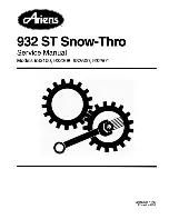 Ariens 932100 Service Manual предпросмотр