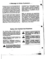 Preview for 2 page of Ariens 935015 Hydro Owner'S Manual