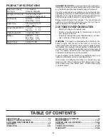 Preview for 4 page of Ariens 936038 Operator'S Manual