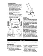 Предварительный просмотр 14 страницы Ariens 96146500 Owner'S Manual